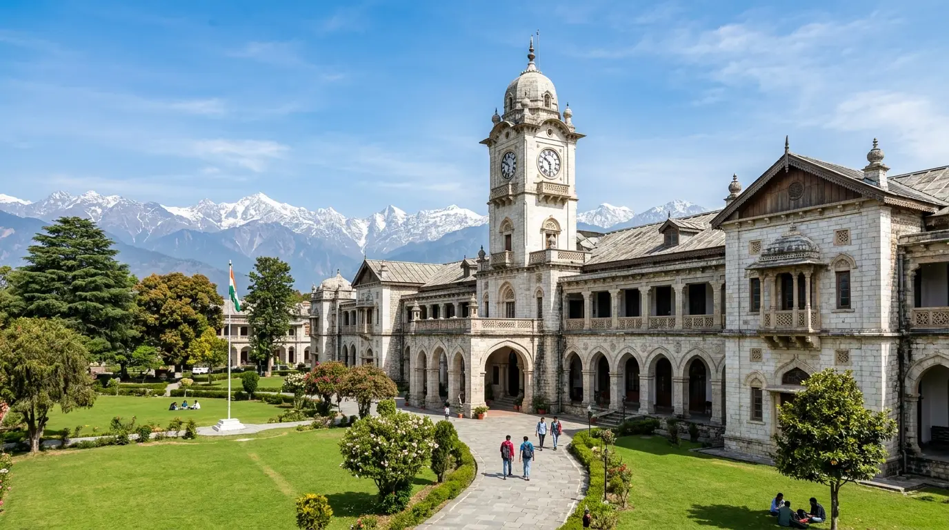 Beautiful university campus building